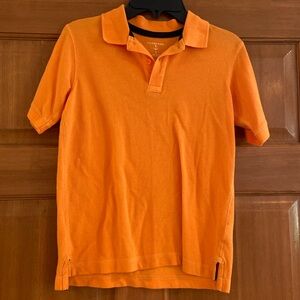EUC! Boys size 8 orange button up shirt by Lands End!